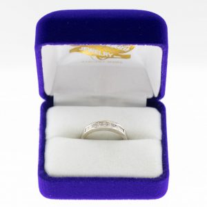Athena ring white gold diamond front view
