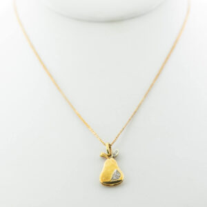 gold pear pendant