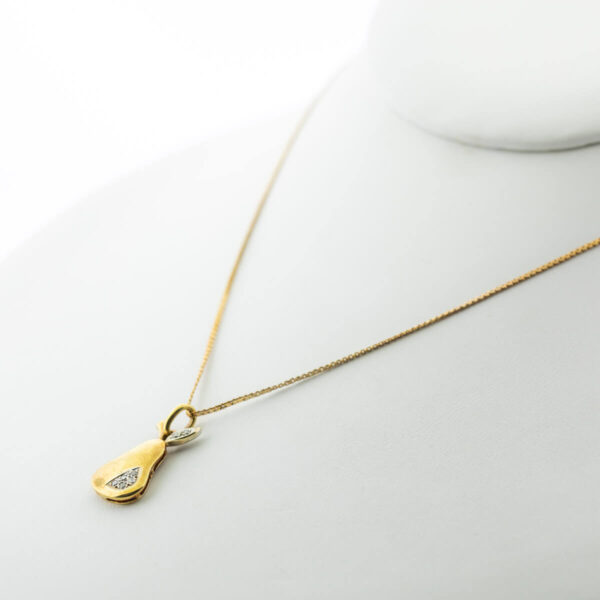 gold pear necklace